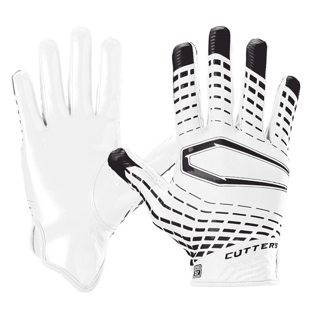 cutters receiver handschuhe Cutters Youth Rev Pro 5.0 Solid Receiver Gloves White M