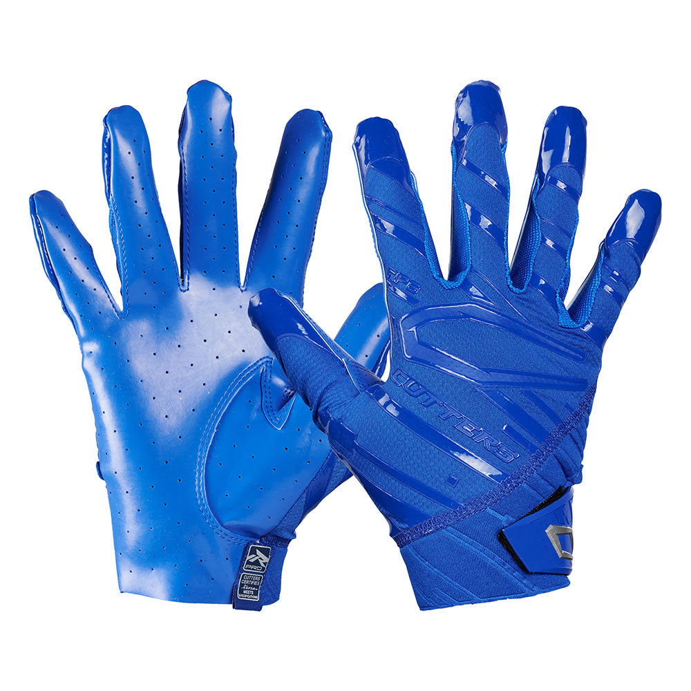 Rev Pro 6.0 Royal Blue Receiver Football Gloves | Cutters Sports