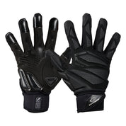Cutters Sports Force 6.0 Black Lineman Gloves - Ideal For 7v7, Youth, High School, and Collegiate Play.