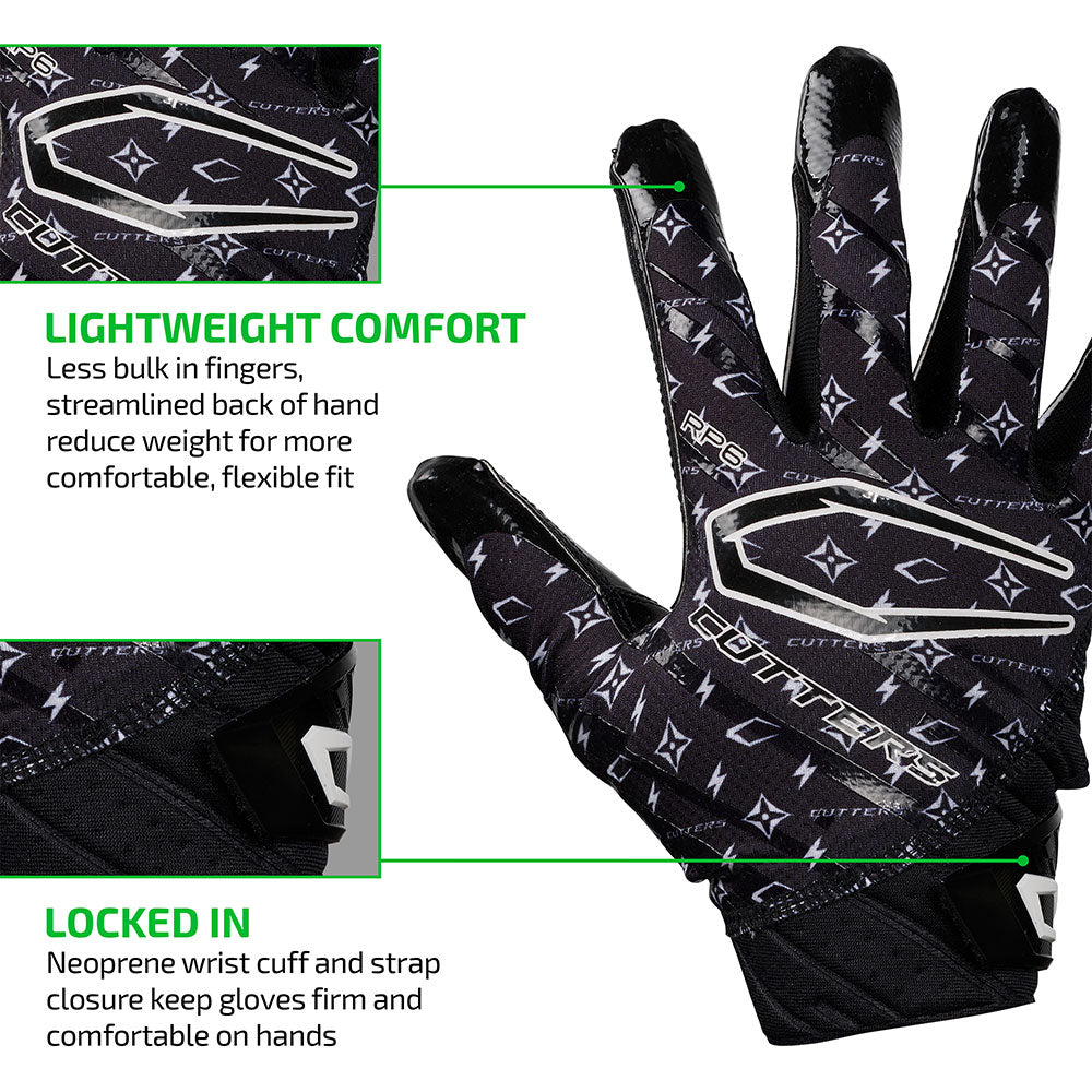 LIGHTWEIGHT COMFORT - Less bulk in fingers, streamlined back of hand reduce weight for more comfortable, flexible fit;
LOCKED IN - Neoprene wrist cuff and strap closure keep gloves firm and comfortable on hands