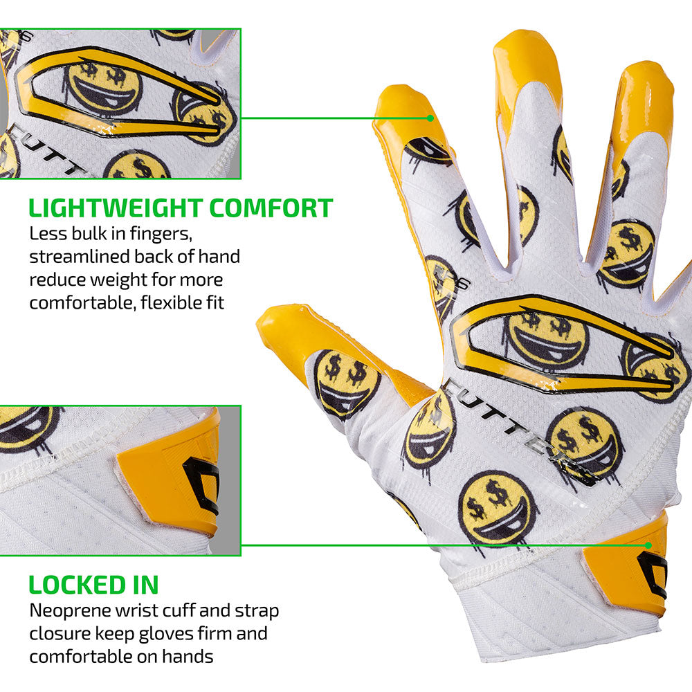 LIGHTWEIGHT COMFORT - Less bulk in fingers, streamlined back of hand reduce weight for more comfortable, flexible fit;
LOCKED IN - Neoprene wrist cuff and strap closure keep gloves firm and comfortable on hands