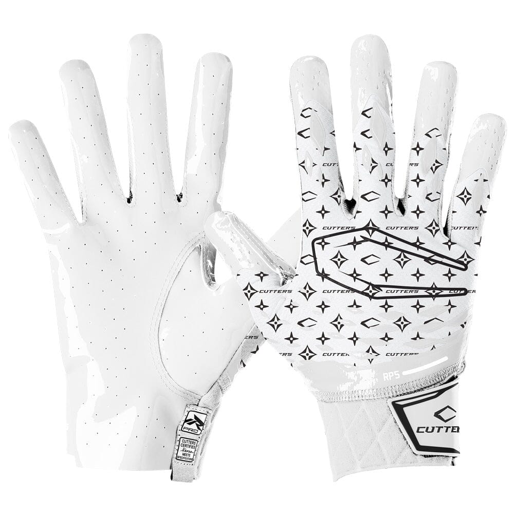 Rev Pro White/Black Lux LE Football Receiver Gloves – Cutters