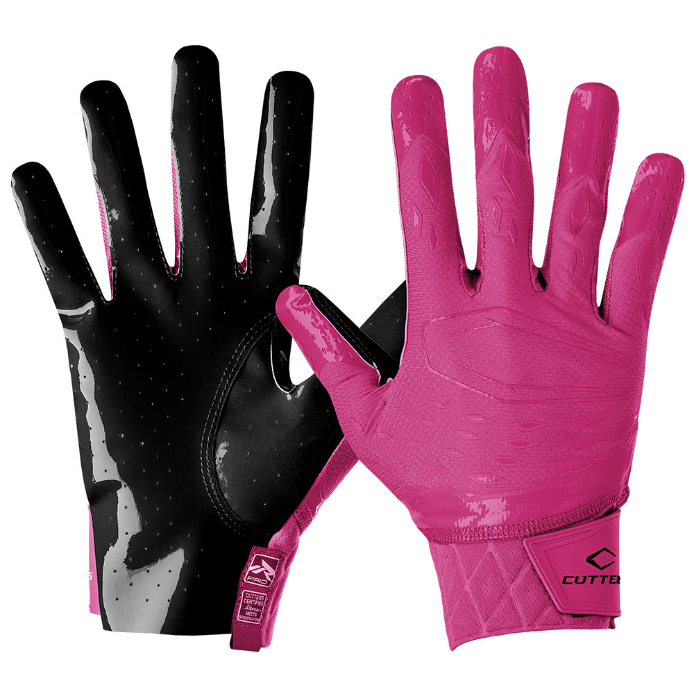 rosa football handschuhe Cutters Rev Pro 5.0 Adult Football Receiver Gloves, Pink / XXL