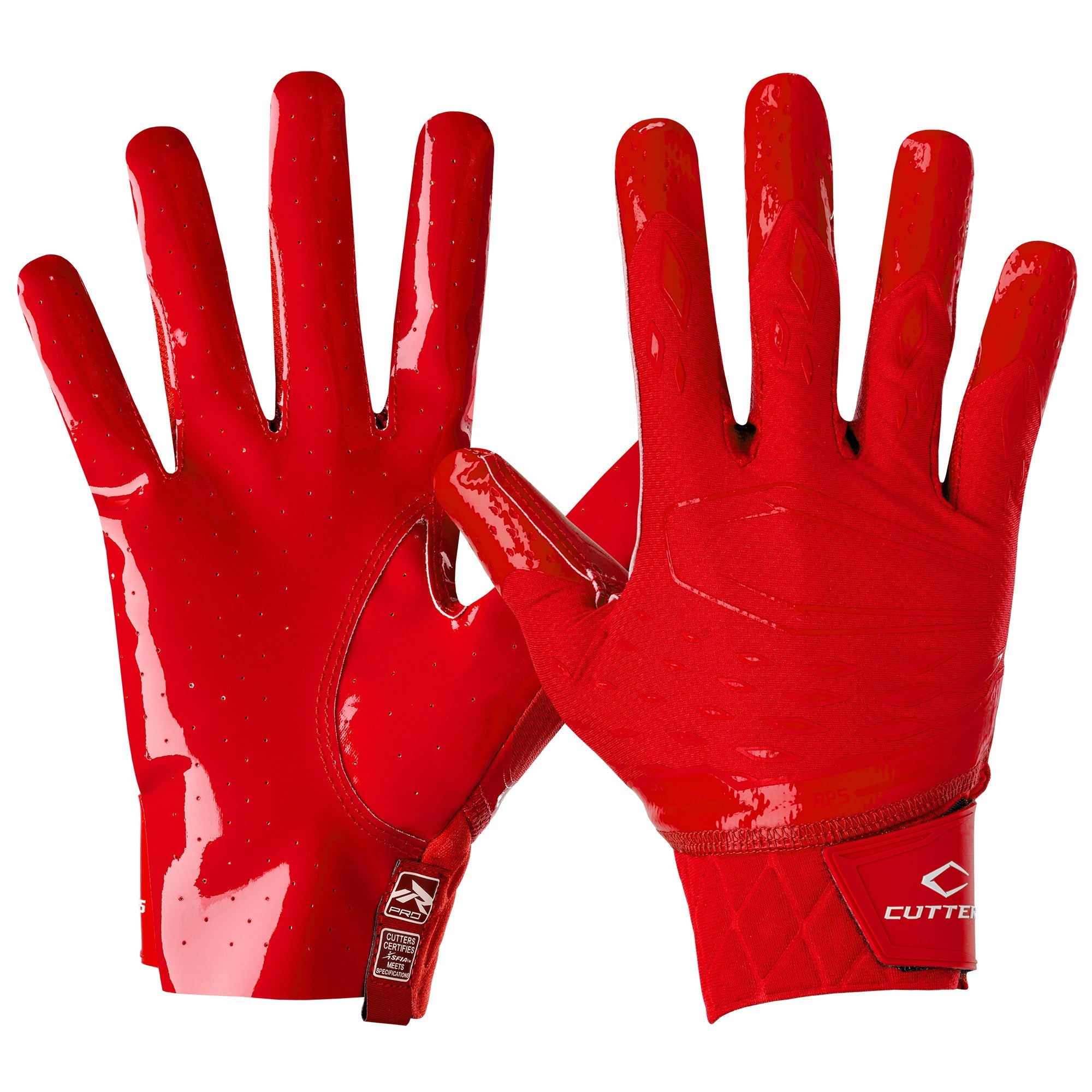 wide receiver handschuhe Rev Pro 5.0 Solid Football Red Receiver Gloves