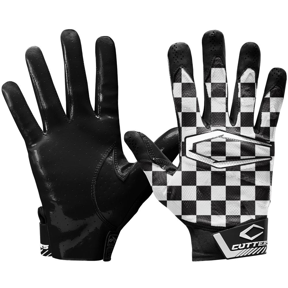 Rev Pro 4.0 Checker LE Football Receiver Gloves | Cutters Sports