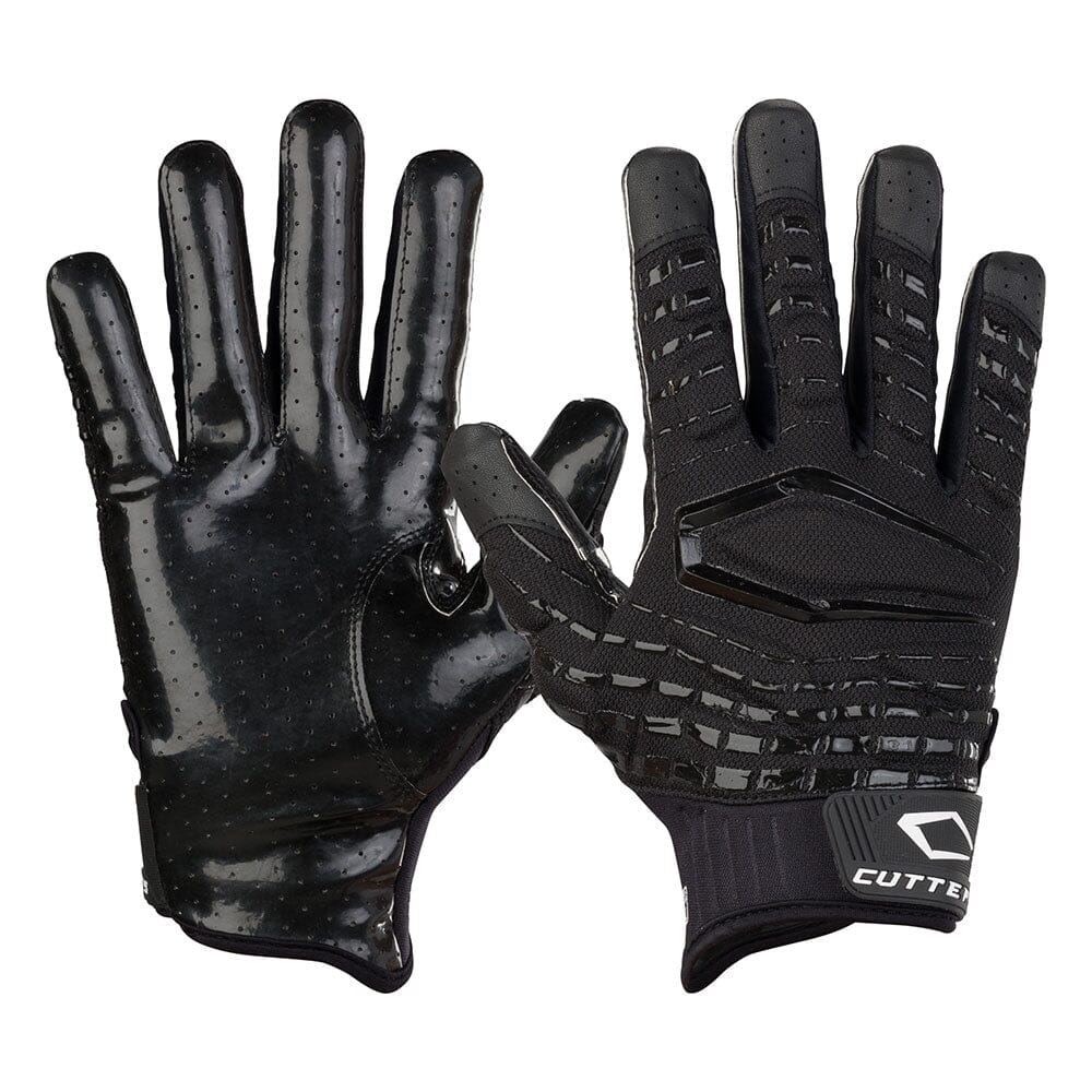 Gamer 5.0 Padded Black Receiver Football Gloves