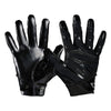 Cutters Sports Rev Pro 6.0 Solid Receiver Football Gloves - Black - Front and Back of Glove