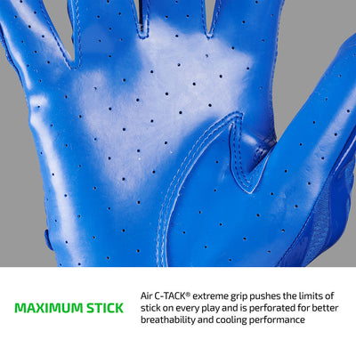 Rev Pro 6.0 Tech Features 1) MAXIMUM STICK: Air C-TACK® extreme grip pushes the limits of stick on every play and is perforated for better breathability and cooling performance.