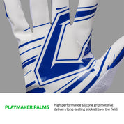 PLAYMAKER PALMS - High performance silicone grip material delivers long-lasting stick all over the field.
