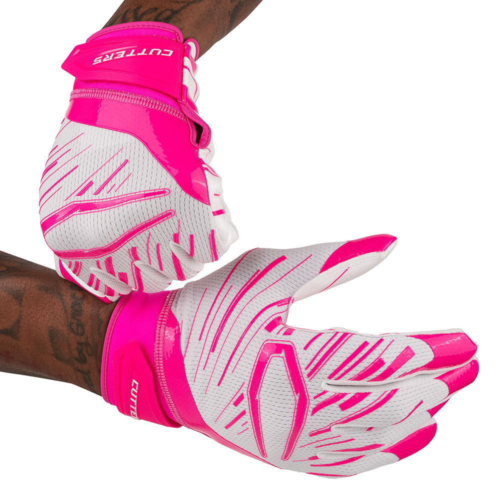 rosa football handschuhe Game Day Pro Receiver Gloves