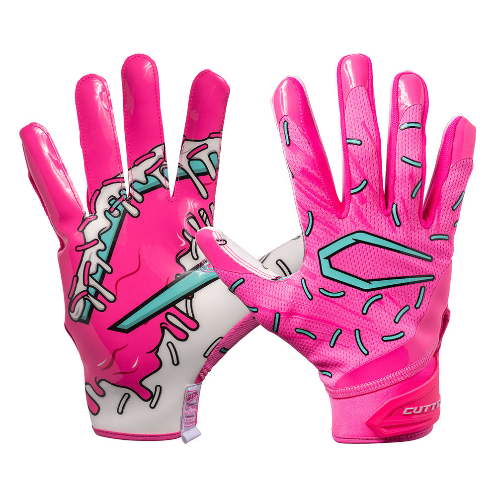 Blue Sprinkle Drip - Front and Back of Glove