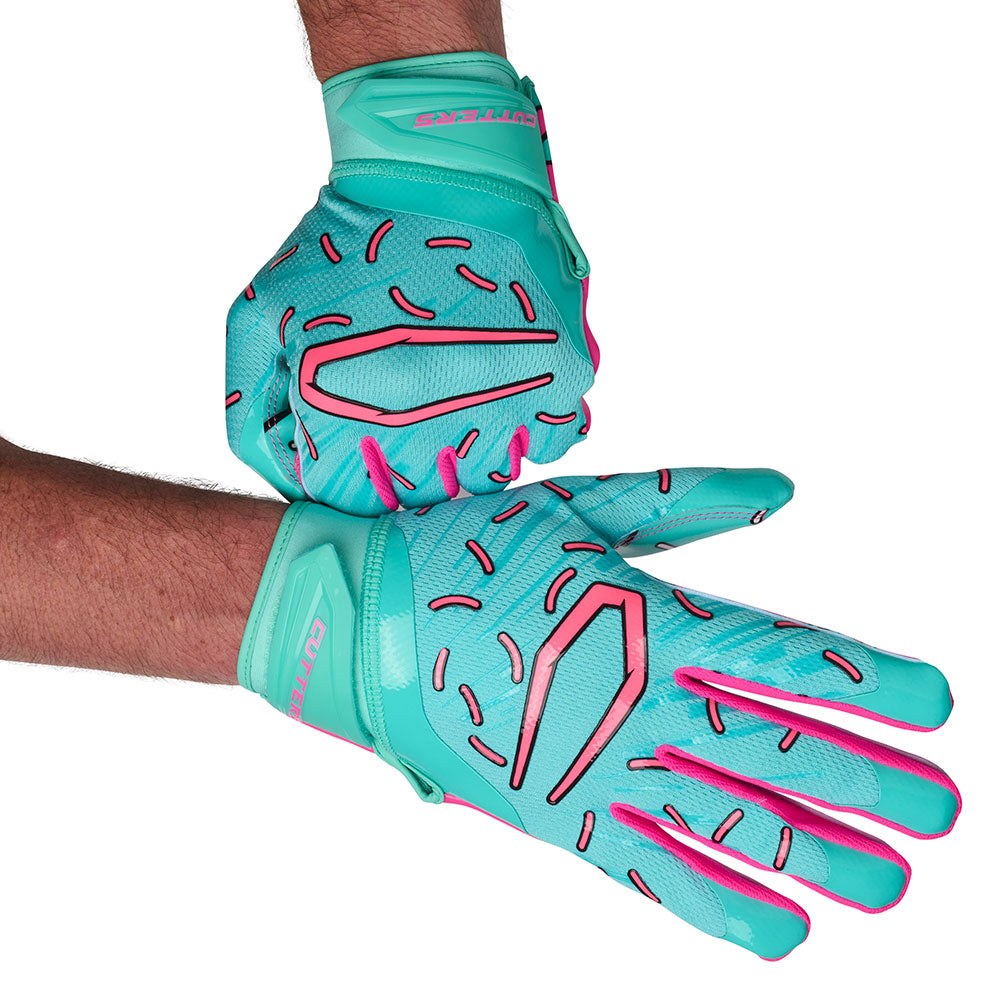 Pink Sprinkle Drip - Youth Football Player Tightening Straps for Better Fit
