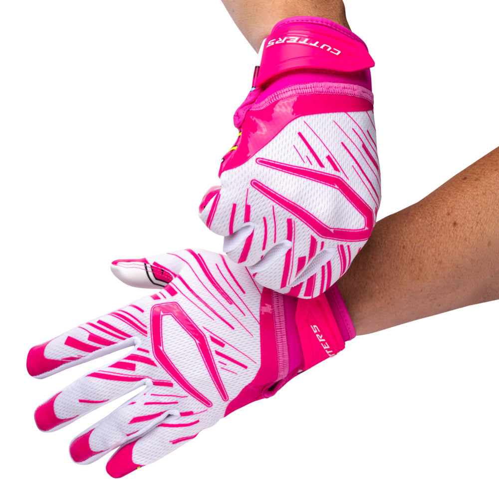 Pink Sprinkle Drip - Youth Football Player Tightening Straps for Better Fit