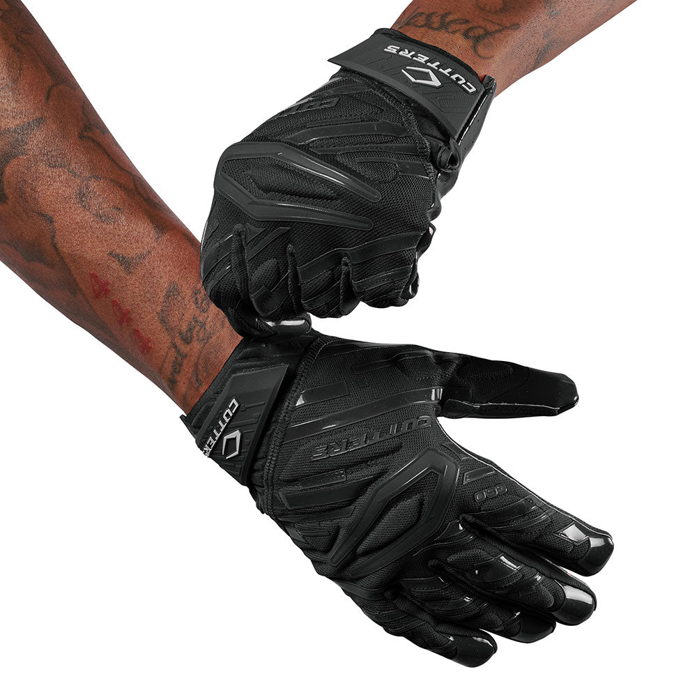 gamer handschuhe Cutters Adult Gamer 6.0 Padded Receiver Gloves, Black / S