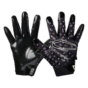 Cutters Sports Rev Pro 6.0 LE Receiver Football Gloves - Black/White Lux - Front and Back of Glove