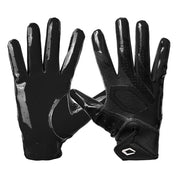 Cutters Rev Pro 7.0 Solid Receiver Gloves in Black, shown from the back and palm