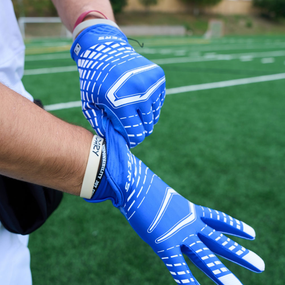 Frg-03 Blue The Best Receiver Football Gloves In The World Blue On