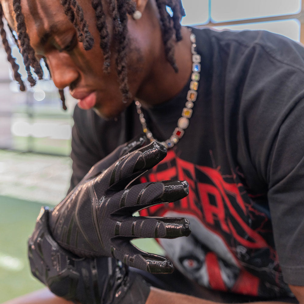 Rev Pro 6.0 Black Receiver Football Gloves | Cutters Sports