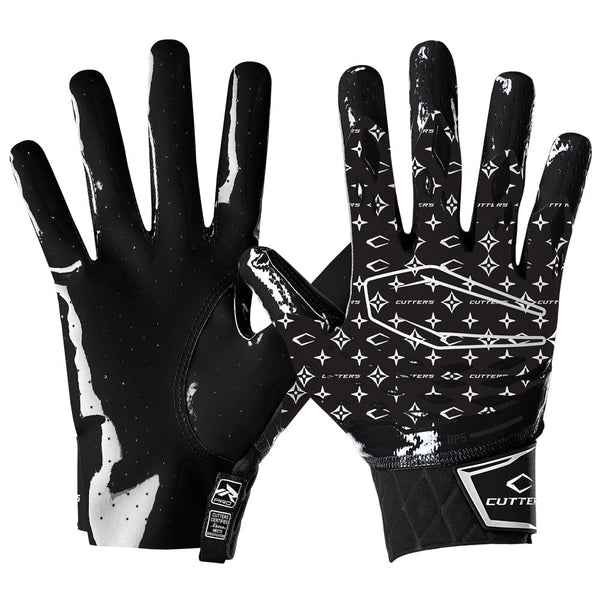 Rev Pro 5.0 Black/White Lux LE Football Receiver Gloves | Cutters Sports Rev Pro 5.0 Black/White Lux LE Football Receiver Gloves | Cutters Sports