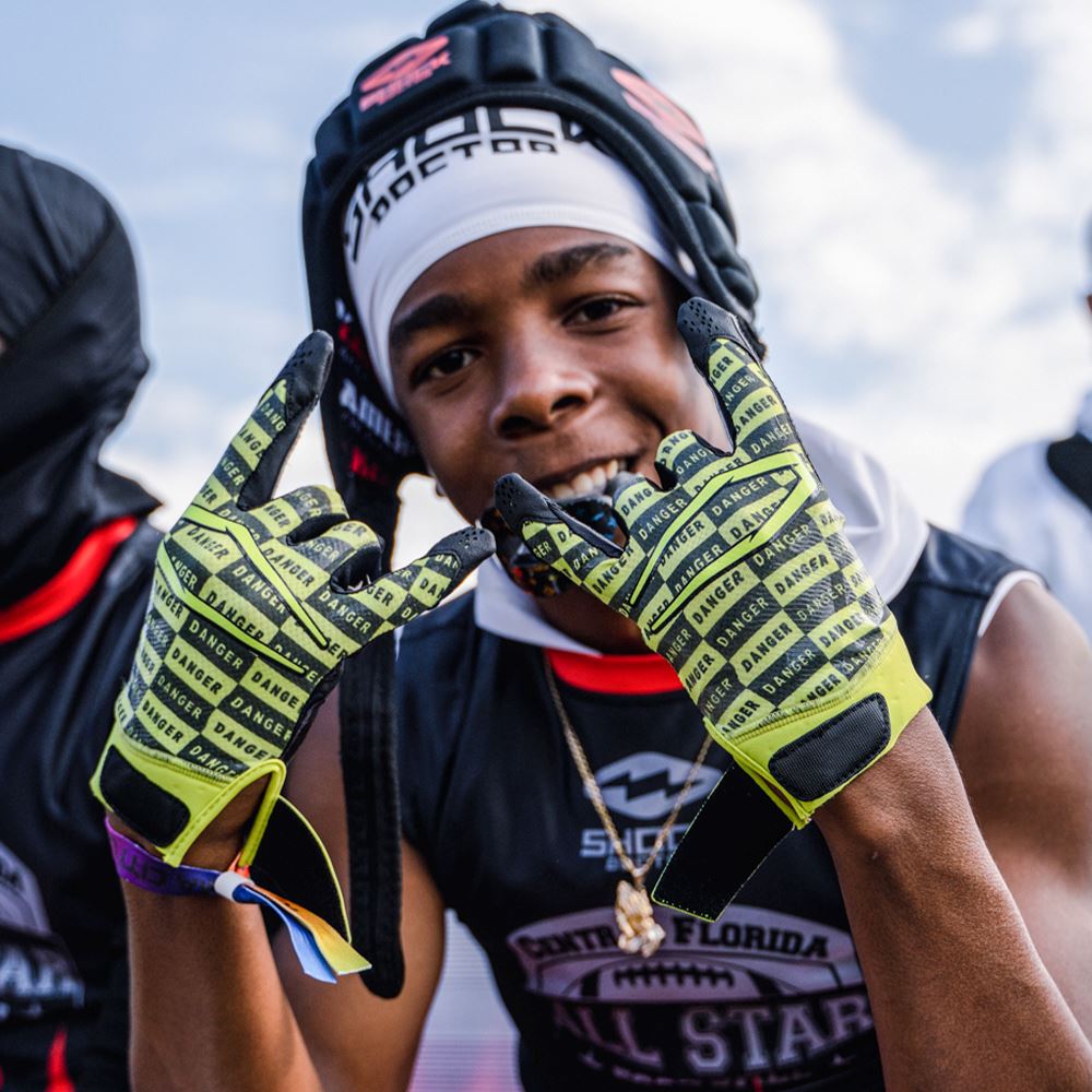 Rev Pro 4.0 USA Flag LE Football Receiver Gloves | Cutters