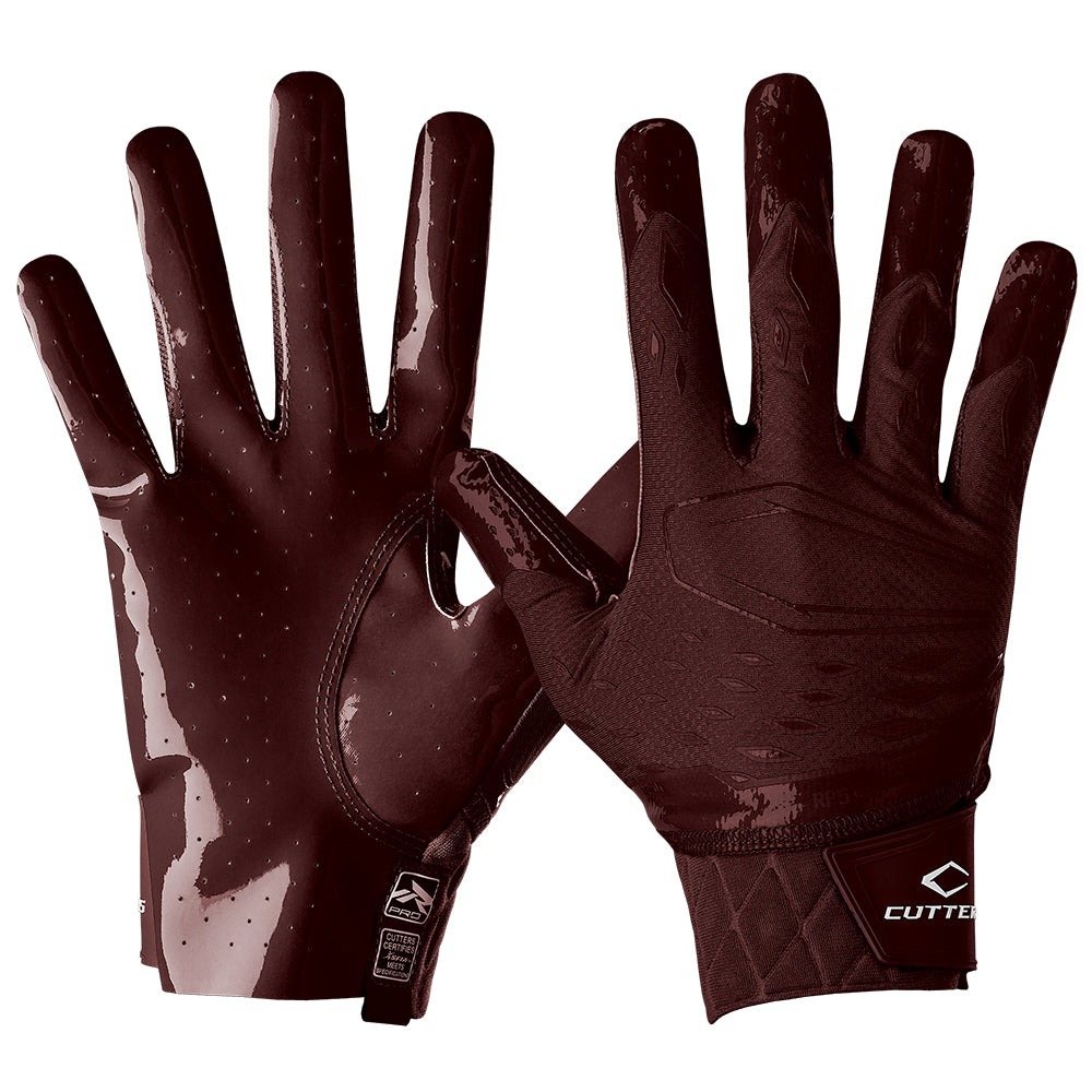 Rev Pro 5.0 Football Black Receiver Gloves | Cutters Sports