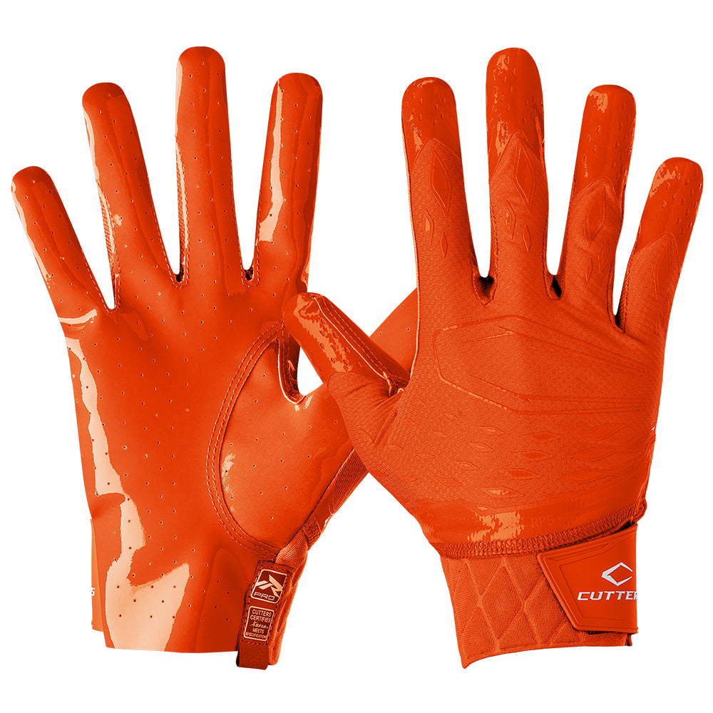 Rev Pro 5.0 Football Orange Receiver Gloves